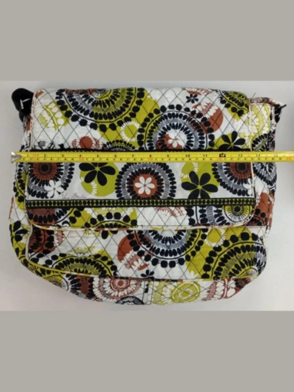 Vera Bradley Crossbody Laptop School Business Bag Cocoa Moss Fall 2013